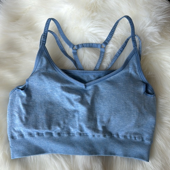 Gymshark Adapt Marl Seamless Sports Bra - Picture 3 of 5